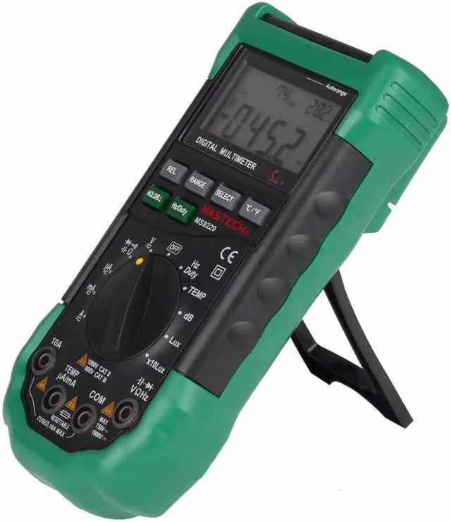 Alt view image 2 of 7 - Mastech MS8229 Multimeter 5 in 1 Digital Multimeter Auto Range Electrical Measure Tool Current Resistance Capacitance Tester MS8229