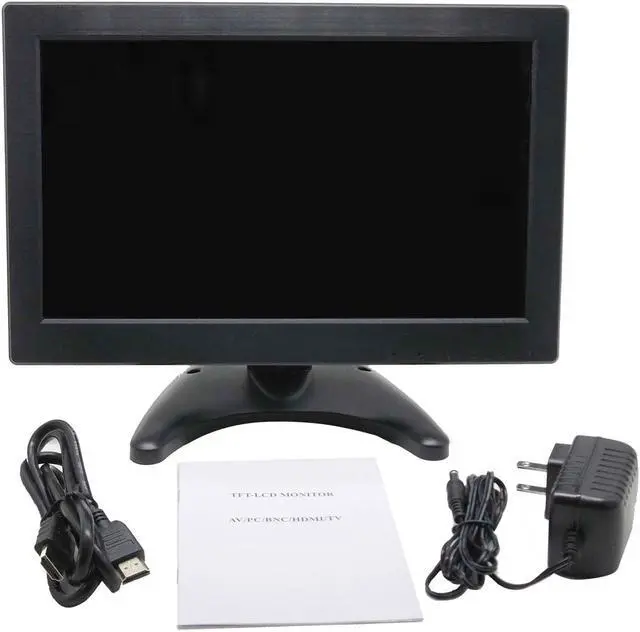 Alt view image 7 of 7 - Nexanic 12 inch Monitor TFT HD 1366x768 with Video Audio AV VGA BNC USB HDMI 11.6 inch Display for CCTV Camera PC DVD Laptop