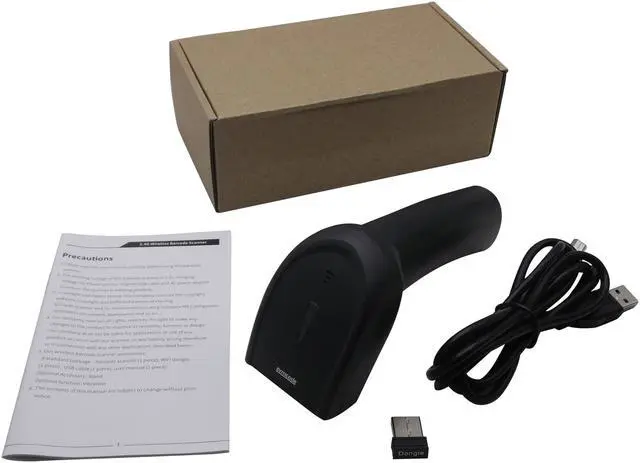 Alt view image 7 of 7 - Symcode Wireless 1D Barcode Reader Screen Computer Mobile Payment  2.4Ghz Cordless 1D Bar Code Scanner