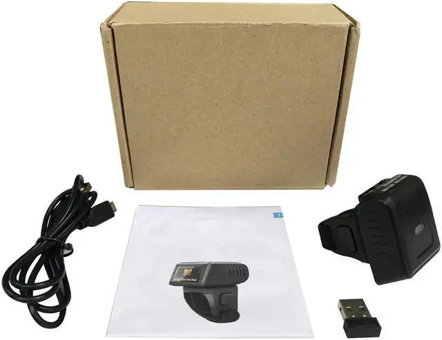 Alt view image 7 of 7 - Nexanic Mini Wireless 1D 2D QR Barcode Scanner Wearable Bluetooth 2D Bar Code Reader Ring Barcode Scanner