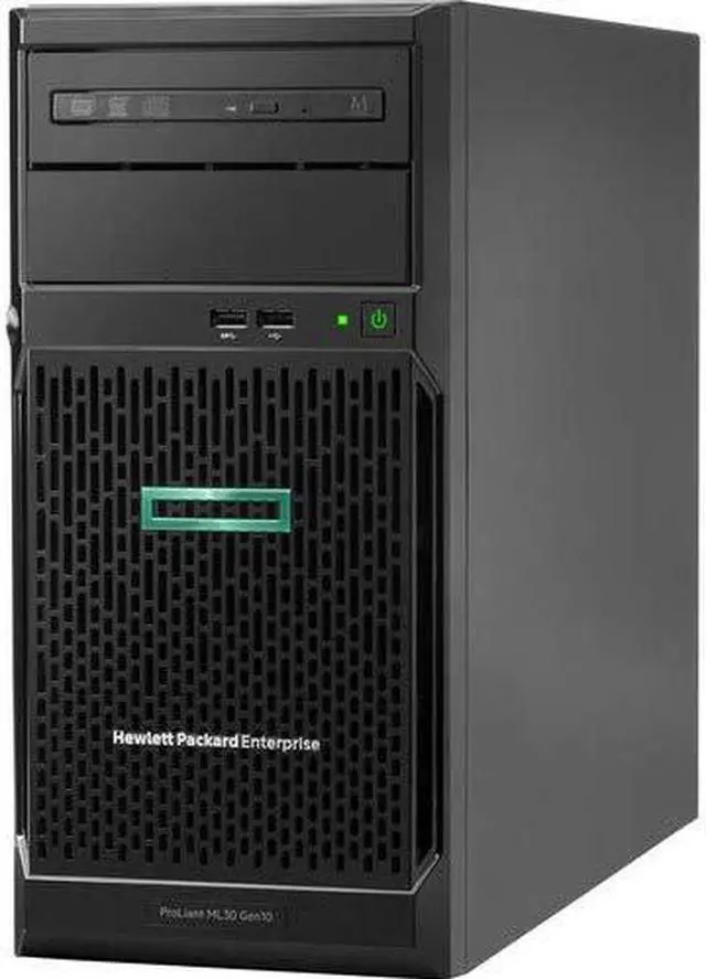 Main image of HPE ProLiant ML30 Gen10 Tower Server, Intel Xeon E-2124 Quad-core 3.30 GHz CPU, 8 GB DDR4, RAID