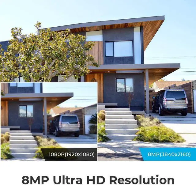 Alt view image 3 of 7 - Reolink 8CH 4K Outdoor Security Camera System, 4pcs 8MP Smart Person/Vehicle Detection Wired PoE IP Dome Cameras, 8CH 2TB HDD NVR for 24/7 Recording Remote Access, RLK8-820D4-A