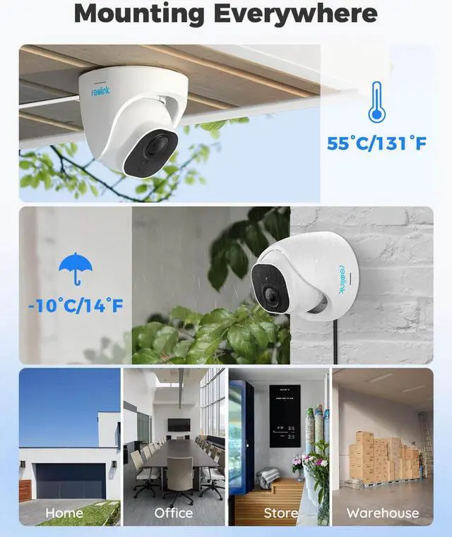 Alt view image 5 of 7 - Reolink 5MP Security Camera System, 4pcs 5MP Person/Vehicle Detection Smart Wired Outdoor PoE IP Cameras, 8MP 8-Channel NVR with 2TB HDD for 24/7 Recording, RLK8-520D4-A