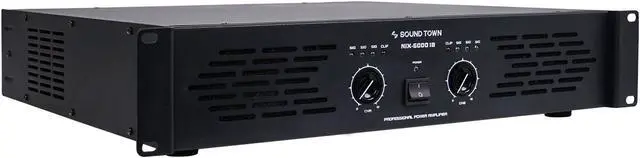 Main image of Sound Town Professional Dual-Channel, 2 x 1560W at 4-ohm, 6000W Peak Output Power Amplifier (NIX-6000IB)