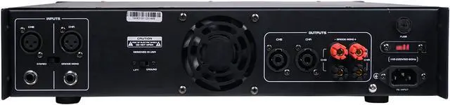 Alt view image 4 of 4 - Sound Town Professional Dual-Channel, 2 x 1560W at 4-ohm, 6000W Peak Output Power Amplifier (NIX-6000IB)