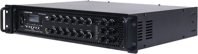 Alt view image 3 of 11 - Sound Town 360 Watts 6-Zone 70V/100V Commercial Power Amplifier with Bluetooth, for Restaurants, Lounges, Bars, Pubs, Schools and Warehouses (STCA360-6Z)
