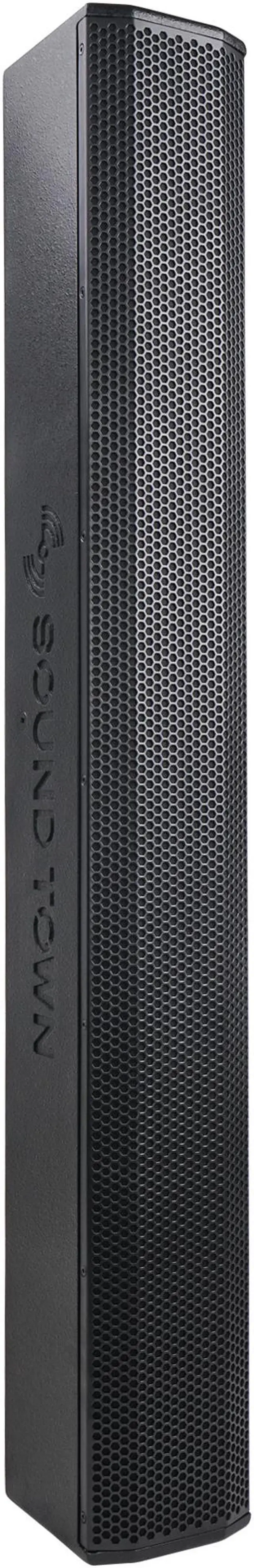 Main image of Sound Town Passive Wall-Mount Column Mini Line Array Speaker with 8 x 5” Woofers, Black for Live Event, Church, Conference, Lounge (CARPO-V10B)