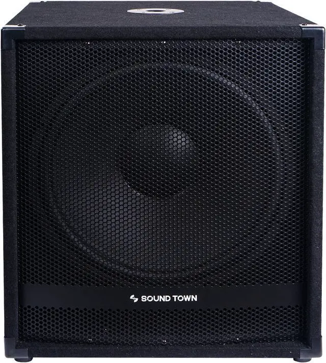Alt view image 2 of 5 - Sound Town METIS Series 2400 Watts 18” Powered Subwoofer with Class-D Amplifier, 4-inch Voice Coil (METIS-18SDPW)