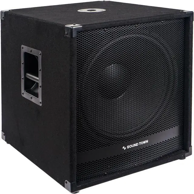 Main image of Sound Town METIS Series 2400 Watts 18” Powered Subwoofer with Class-D Amplifier, 4-inch Voice Coil (METIS-18SDPW)