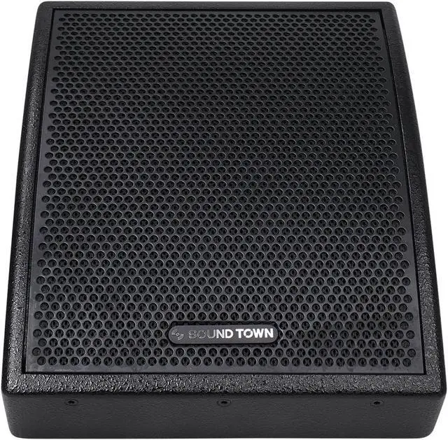 Alt view image 3 of 7 - Sound Town CARME Series 10" Coaxial 2-Way Professional PA DJ Stage Monitor Speaker, Black with U Mounting Bracket, for Installation, Live Sound, Bar, Church (CARME-U10MB)