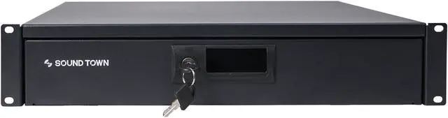 Alt view image 3 of 7 - Sound Town 19-inch 2U Locking Rack Drawer, with Protection Foam (STRD-2D)