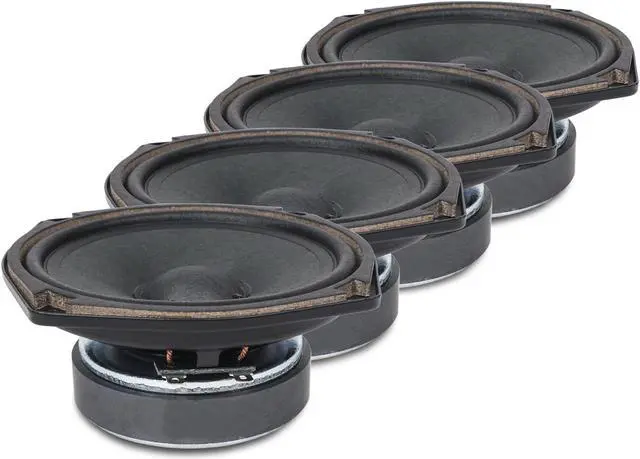 Main image of Sound Town 4-Pack 5" Full Range Speakers, Replacement Drivers for PA DJ Speakers, Column Speakers (STLF-C4-4PACK)