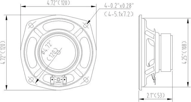 Alt view image 6 of 7 - Sound Town 4-Pack 5" Full Range Speakers, Replacement Drivers for PA DJ Speakers, Column Speakers (STLF-C4-4PACK)