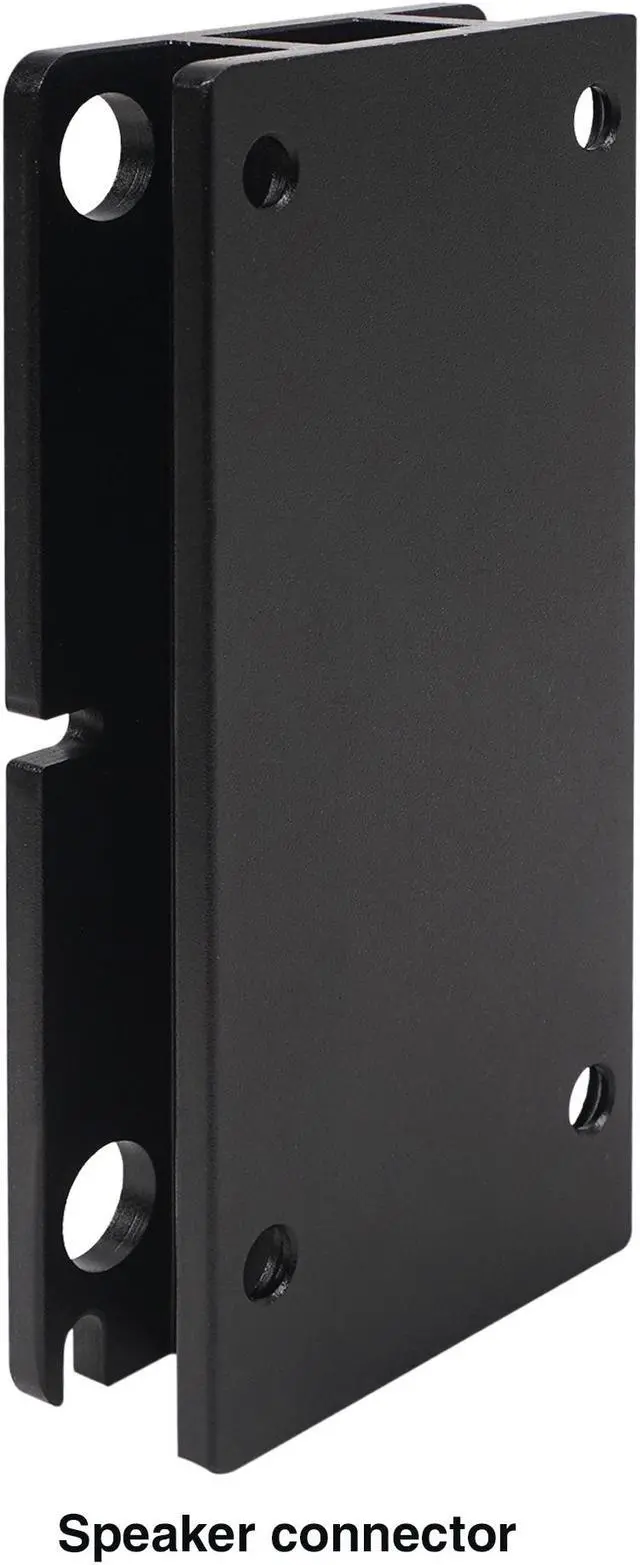 Alt view image 5 of 7 - Sound Town 2-Pack Universal Speaker Wall Mount Brackets, 4.25" x 2" Mounting Template, Black (CWB-1-PAIR)