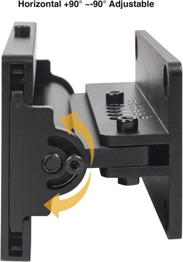Alt view image 5 of 7 - Sound Town 2-Pack Universal Speaker Wall Mount Brackets with Angle Adjustment, 4.25" x 2" Mounting Template, Black (CWB-1A-PAIR)