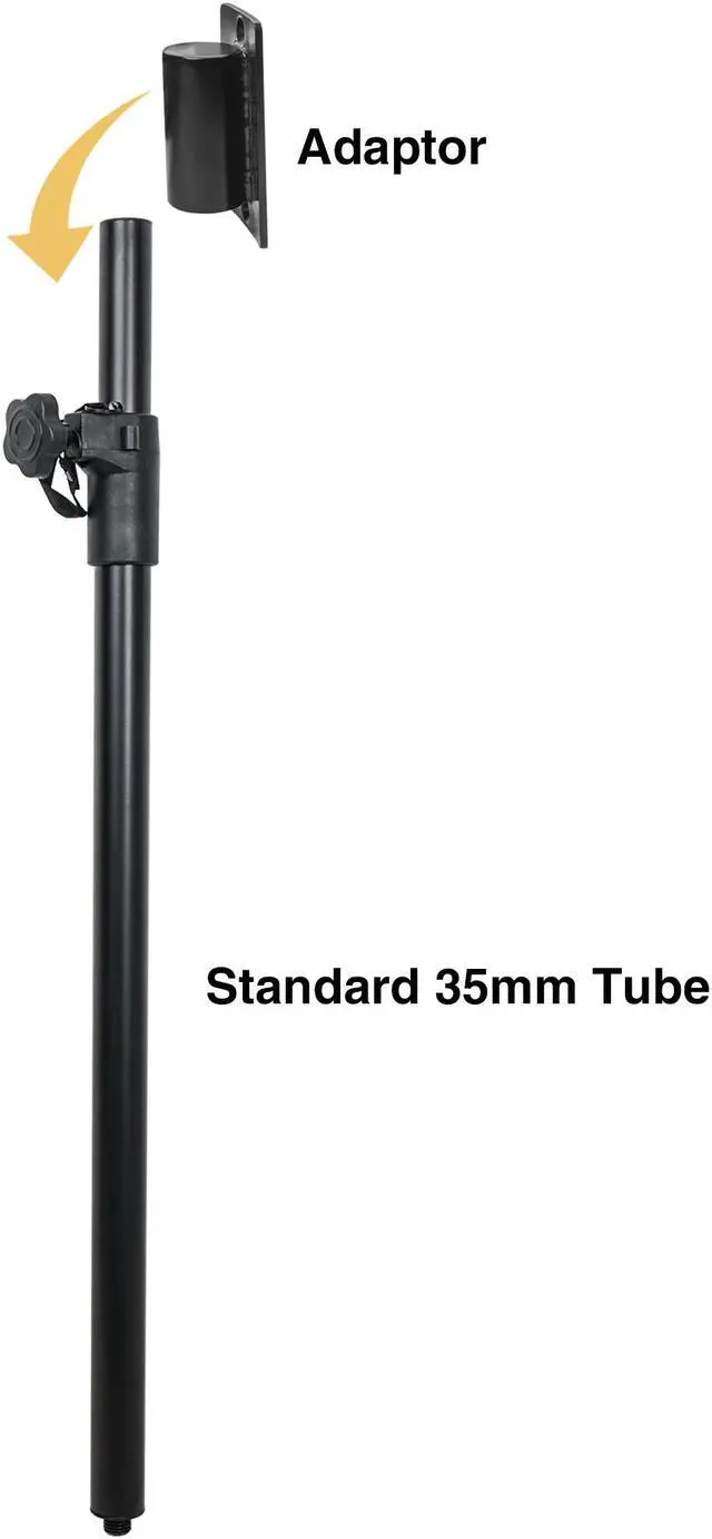 Alt view image 2 of 4 - Sound Town Subwoofer Speaker Mounting Pole w/Mounting Plate, for STCL-64 Speaker (STCL-POLESET)