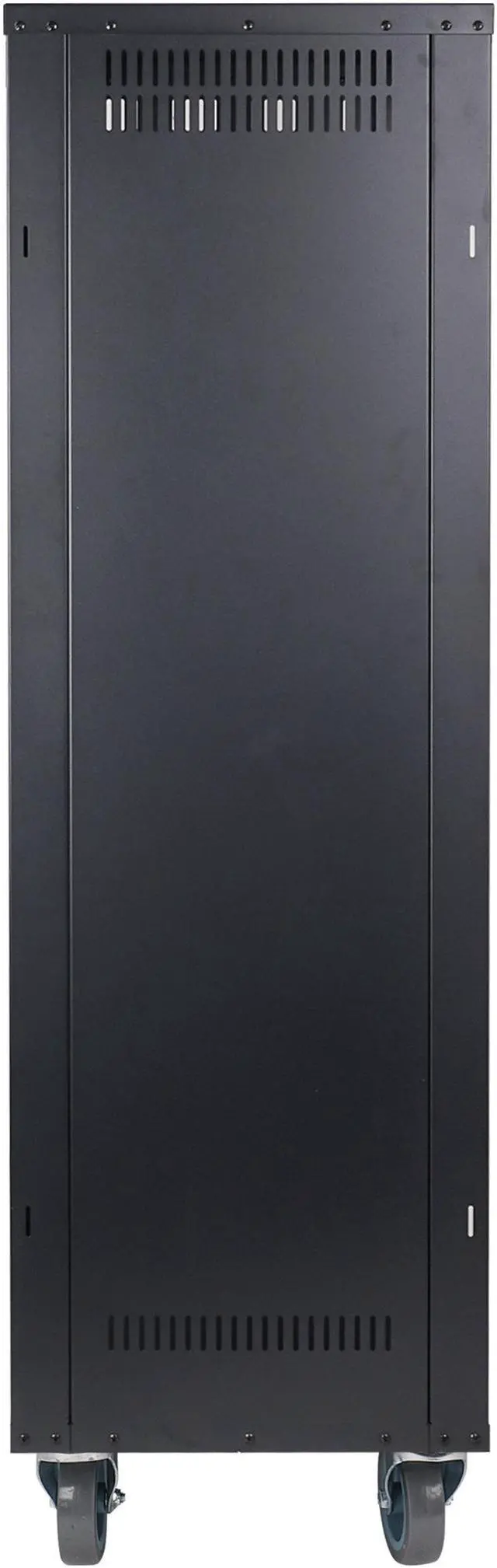 Alt view image 5 of 7 - STRK-M30U Sound Town 30U Universal Steel Rack, w/ 3" Locking Casters, Vented Side Panels for Audio Video, Server and Network Equipment (STRK-M30U)