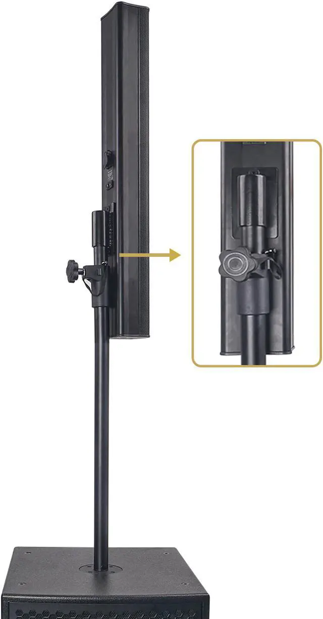 Alt view image 4 of 4 - Sound Town Subwoofer Speaker Mounting Pole w/Mounting Plate, for STCL-64 Speaker (STCL-POLESET)