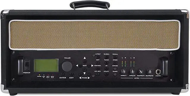 Alt view image 4 of 7 - Sound Town Vintage 4U Amp Rack Case, 12.5" Depth with Rubber Feet, Dust Cover, Kickstand, Black (STVRC-4BK)