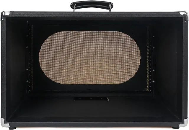 Alt view image 5 of 7 - Sound Town Vintage 6U Amp Rack Case, 12.5" Depth with Rubber Feet, Dust Cover, Kickstand, Black (STVRC-6BK)