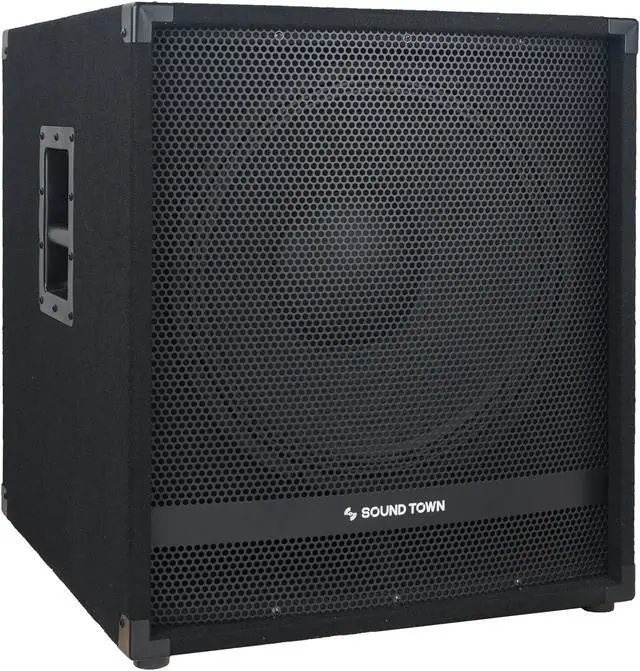 Alt view image 2 of 6 - Sound Town Pair of 18" 2400W Powered Subwoofers with Class-D Amplifiers, 4" Voice Coils, High-Pass Filters (METIS-18PWG-PAIR)