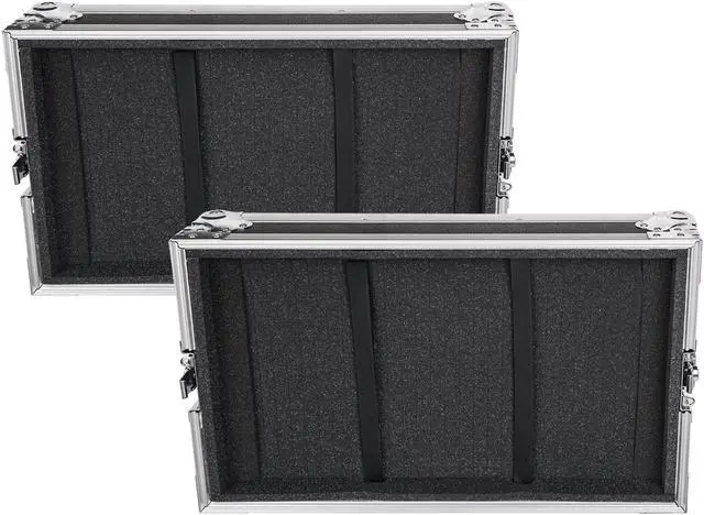Alt view image 6 of 7 - Sound Town 4U Rack Case with 2U Rack Drawer for 19" Amps/Mixers/Microphone Receivers (STRC-4U2DR)