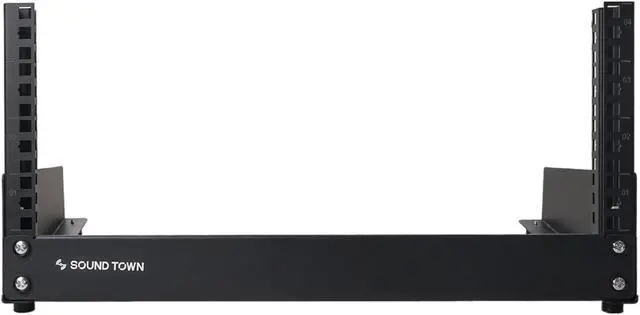 Alt view image 3 of 5 - Sound Town 4U 2-Post Desktop Open-Frame Rack, for Audio/Video, Network Switches, Routers, Patch Panels (ST2PF-4LW)