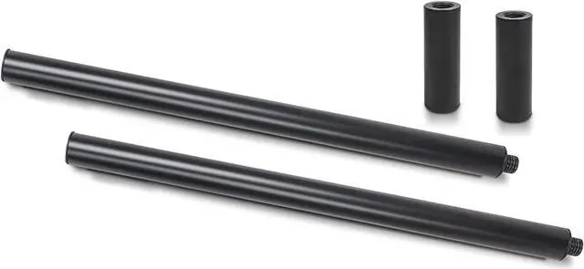Main image of Sound Town 2-Pack Subwoofer/Speaker Extender Poles with M20 Threaded Lower End and 35mm Adapter, Black (STSD-ADM20B-PAIR)