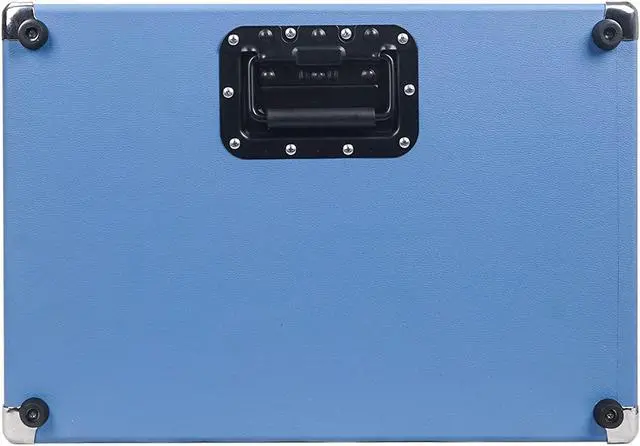 Alt view image 6 of 7 - Sound Town Vintage 3U Amp Rack Case, 12.5" Depth with Rubber Feet, Dust Cover, Kickstand, Beau Blue (STVRC-3BL)