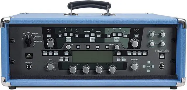 Main image of Sound Town Vintage 3U Amp Rack Case, 12.5" Depth with Rubber Feet, Dust Cover, Kickstand, Beau Blue (STVRC-3BL)