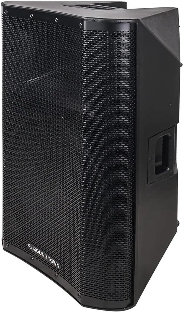 Alt view image 3 of 7 - Sound Town OBERON Series 15" 1400W Powered PA/DJ Speaker with Onboard DSP, TWS Bluetooth (OBERON-A15PW)