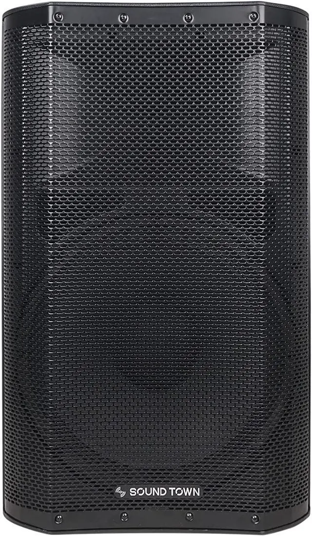 Alt view image 2 of 7 - Sound Town OBERON Series 15" 1400W Powered PA/DJ Speaker with Onboard DSP, TWS Bluetooth (OBERON-A15PW)