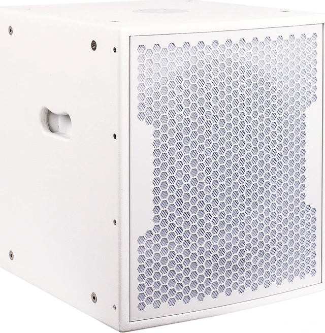 Alt view image 2 of 6 - Sound Town 2-Pack 15" 2000 Watts Powered PA DJ Subwoofers with DSP and Plywood Enclosure, White (CARME-15SWPW-PAIR)