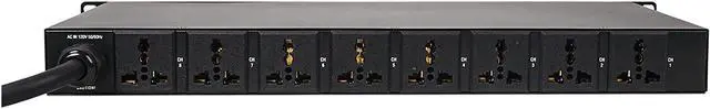 Alt view image 4 of 4 - Sound Town Rack-Mountable AC Power Conditioner / Sequencer with 10 Outlets, Protection, Voltage Display, for Stage, Studio, Home Theater (STPS-1028)