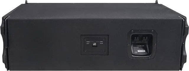Alt view image 4 of 7 - Sound Town Dual 10" Water-Resistant Passive Line Array Loudspeaker, Full Range/Bi-Amp Switchable, Black (ZETHUS-IP210)