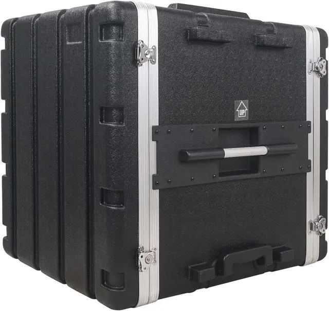 Alt view image 5 of 7 - Sound Town Lightweight 12U PA DJ Rack/Road Case with 11U Rack Space, ABS Construction, 19" Depth, Retractable Handle, Wheels and Heavy-Duty Latches (STRC-A12UT)