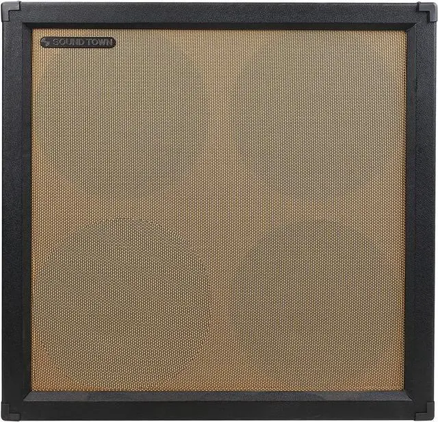 Alt view image 2 of 6 - Sound Town 4x12" Empty Guitar Speaker Cabinet, Birch Plywood, Black, Wheat Cloth Grill, Compatible with Celestion/Eminence Speakers (GUC412BK-EC)