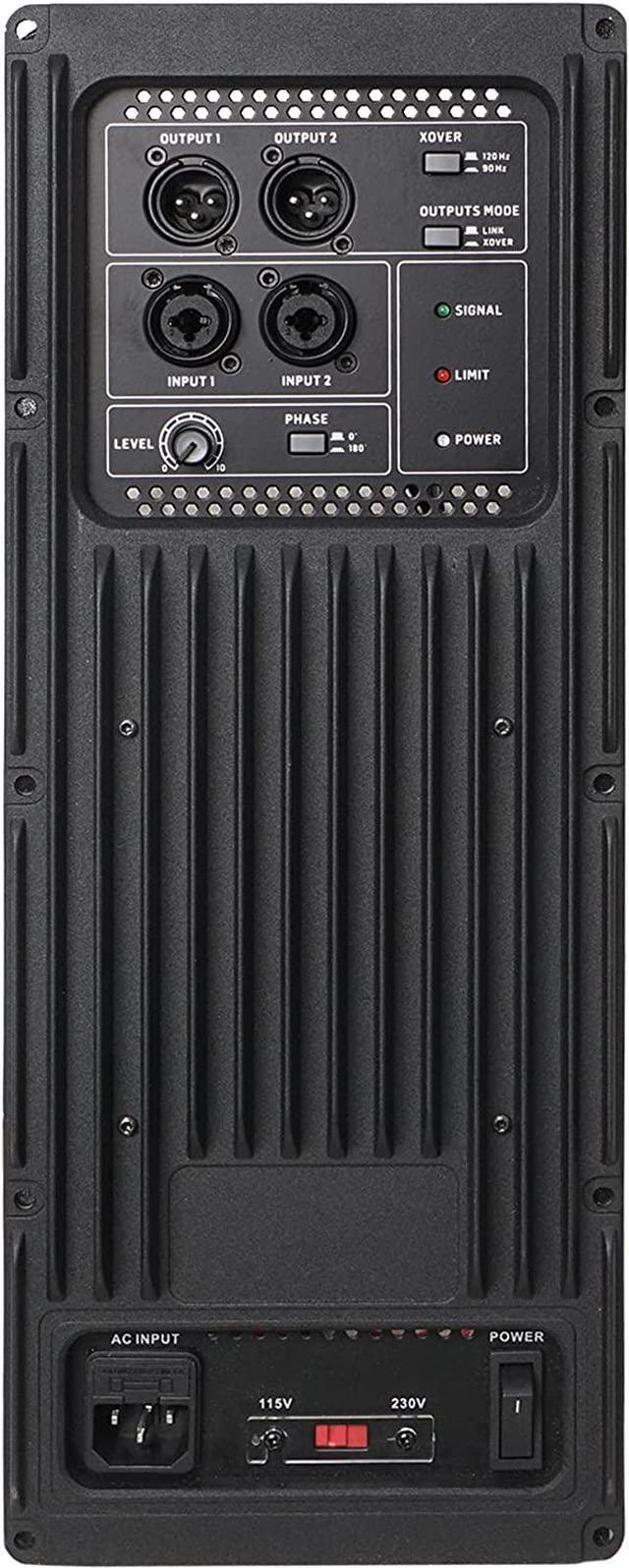 Main image of Sound Town Class-D Plate Amplifier for PA DJ Subwoofer Cabinets, 750W RMS, w/Low-Pass Filter and High-Pass Outputs (STPAS-G1DSP)