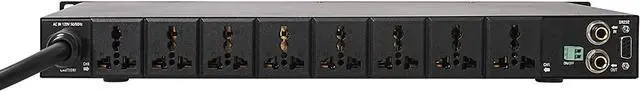 Alt view image 4 of 5 - Sound Town Rack-Mountable AC Power Conditioner/Sequencer with 10 Outlets, Aluminum Panel, Protection, Voltage Display, for Stage, Studio, Home Theater (STPS-A28)