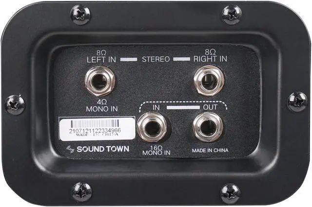 Alt view image 5 of 6 - Sound Town 2 x 12 Guitar Speaker Cabinet, Birch Plywood, Black Tolex, Wheat Cloth Grille (GUC212BK)