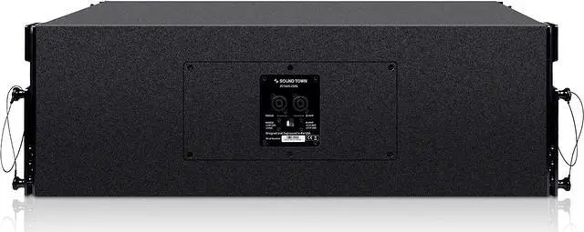 Alt view image 3 of 6 - Sound Town ZETHUS Pair of Dual 10-inch Line Array Speaker System with Dual Titanium Compression Drivers, Full Range/Bi-amp Switchable, Black (ZETHUS-210B-PAIR)