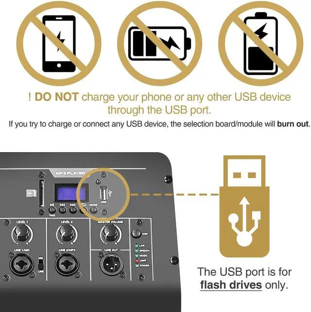 Alt view image 7 of 7 - Sound Town Portable PA/DJ System w/ 12" Powered Subwoofer, 8 x 3 Column Speaker and Two UHF Wireless Microphones (CARPO-L2SWM01)