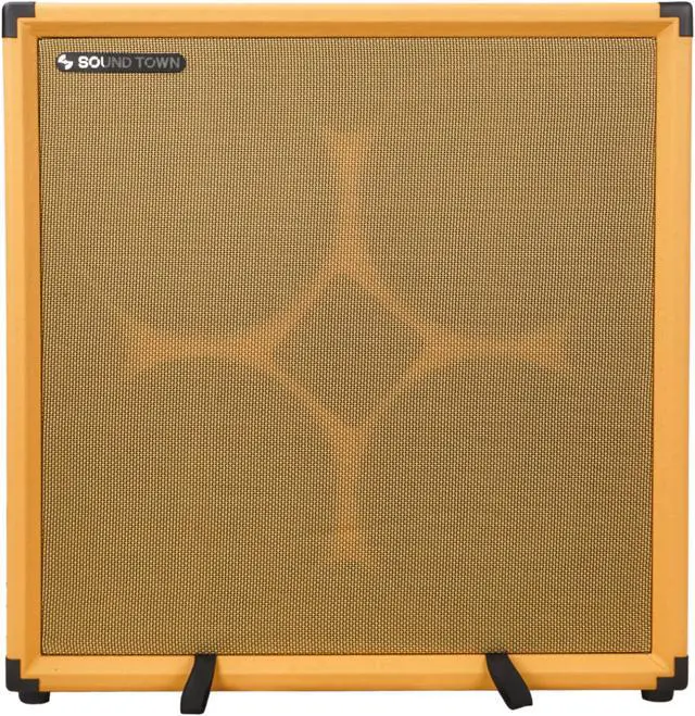 Alt view image 2 of 6 - Sound Town 4 x 10 800W Bass Cabinet w/Horn, 8-ohm, 50oz Magnet, 3 Voice Coil, Birch Plywood, Orange Tolex (BGC410OR)