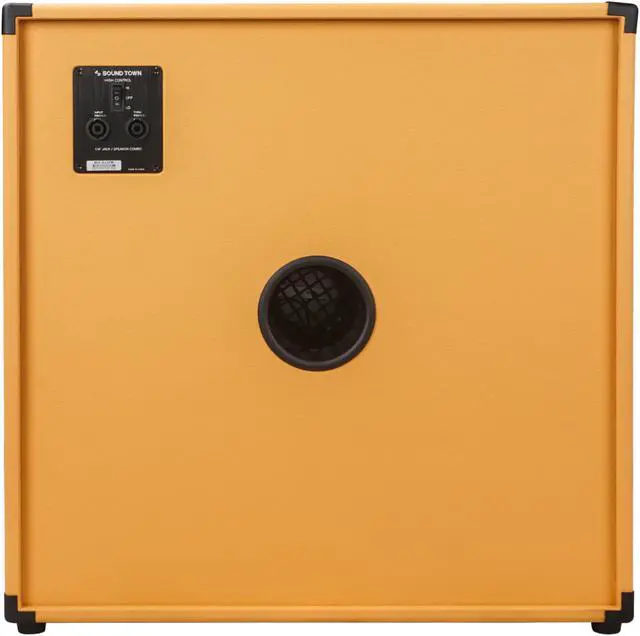 Alt view image 4 of 6 - Sound Town 4 x 10 800W Bass Cabinet w/Horn, 8-ohm, 50oz Magnet, 3 Voice Coil, Birch Plywood, Orange Tolex (BGC410OR)