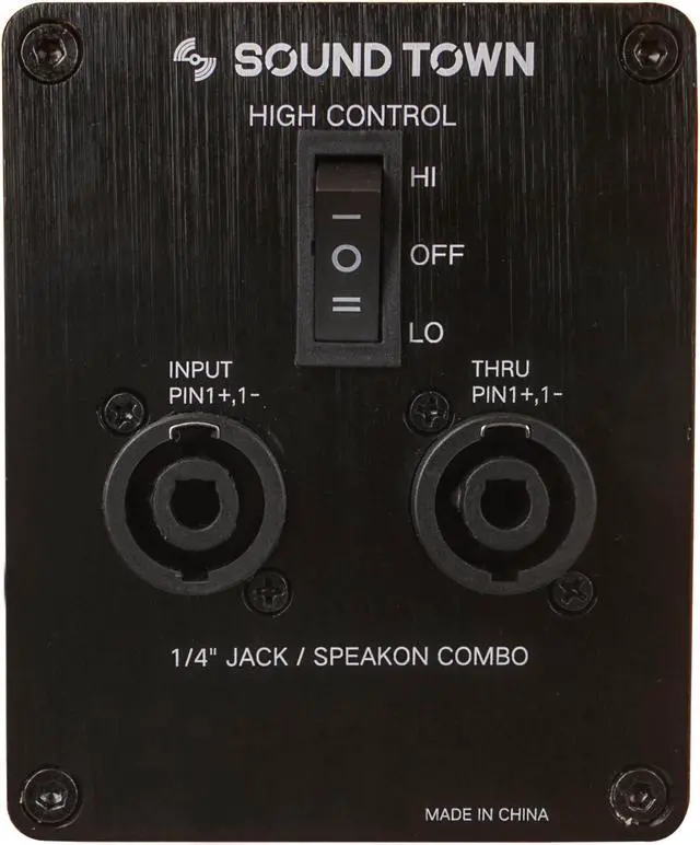 Alt view image 5 of 6 - Sound Town 4 x 10 800W Bass Cabinet w/Horn, 8-ohm, 50oz Magnet, 3 Voice Coil, Birch Plywood, Black Tolex (BGC410BK)
