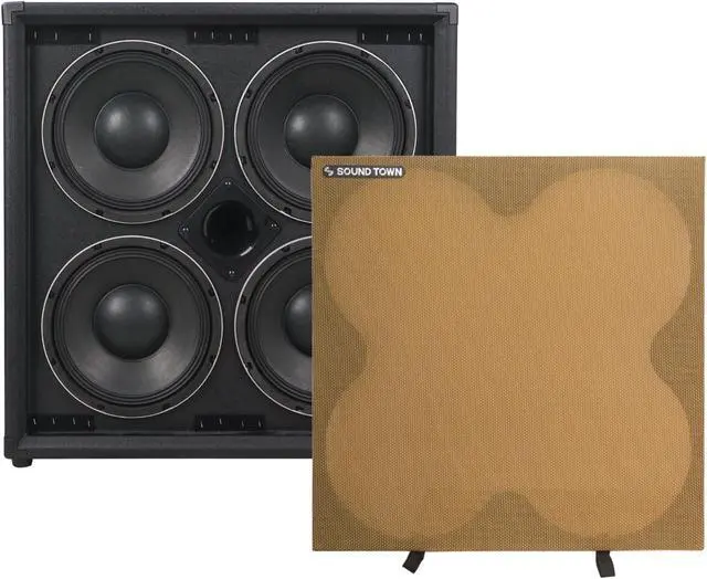 Alt view image 3 of 6 - Sound Town 4 x 10 800W Bass Cabinet w/Horn, 8-ohm, 50oz Magnet, 3 Voice Coil, Birch Plywood, Black Tolex (BGC410BK)