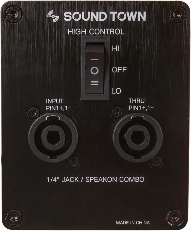 Alt view image 5 of 6 - Sound Town 4 x 10 800W Bass Cabinet w/Horn, 8-ohm, 50oz Magnet, 3 Voice Coil, Birch Plywood, Orange Tolex (BGC410OR)