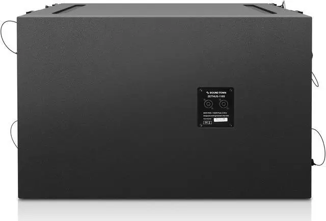 Alt view image 3 of 6 - ZETHUS Series 18" 1600W Line Array Subwoofer, Black for Bars, Clubs, Restaurants, Churches, Schools (ZETHUS-118S)
