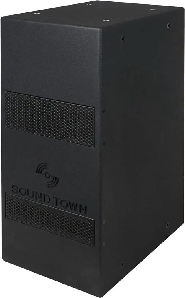 Alt view image 3 of 5 - Sound Town IP55 Certified Dual 8" Weather-Resistant Subwoofer with Folded Horn Design, Black (TITAN-S28B)