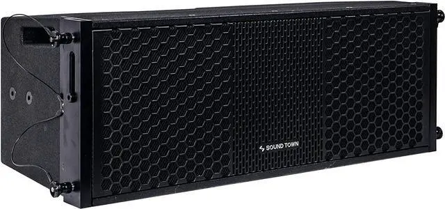 Alt view image 5 of 7 - Sound Town ZETHUS Series Line Array Speaker System with One Dual 18-inch Subwoofer, Four Compact Dual 8-inch PA Speakers, One Stack Adapter, Black (ZETHUS-218S208X4)